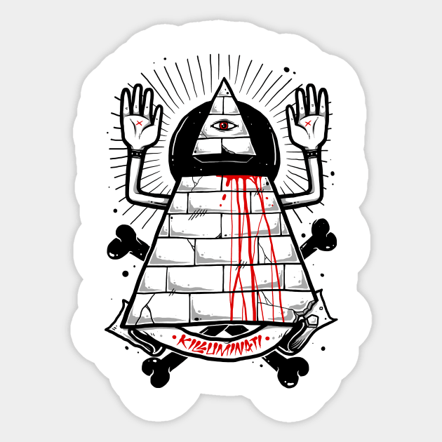 Killuminati Sticker by CyberpunkTees